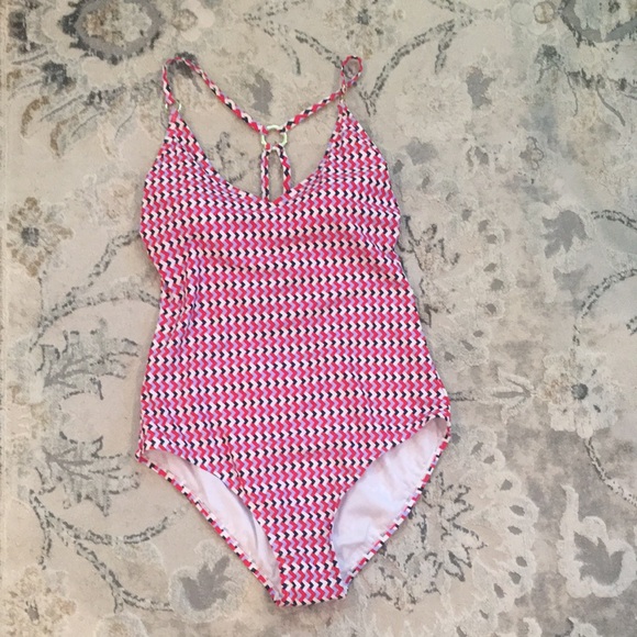 Kona Sol Multicolor One Piece V- Neck Swimsuit NWT XL - Picture 2 of 12